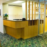 {PRACTICE_NAME} Reception Area and front desk